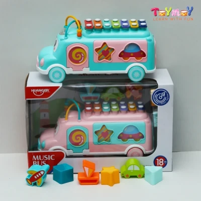 Xylo-bus- A fun xylophone music Bus and Puzzle Toy